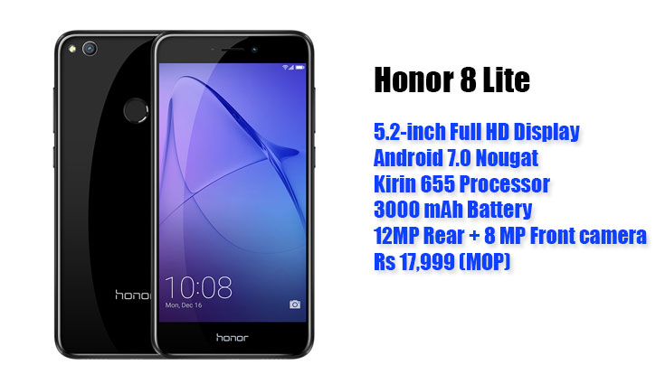 Honor 8 Lite with Android 7.0 Nougat and EMUI 5.0 launched in India for Rs 17,999