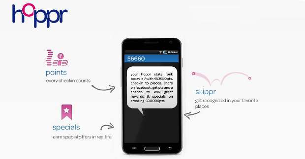 SMS based check in service Hoppr launched