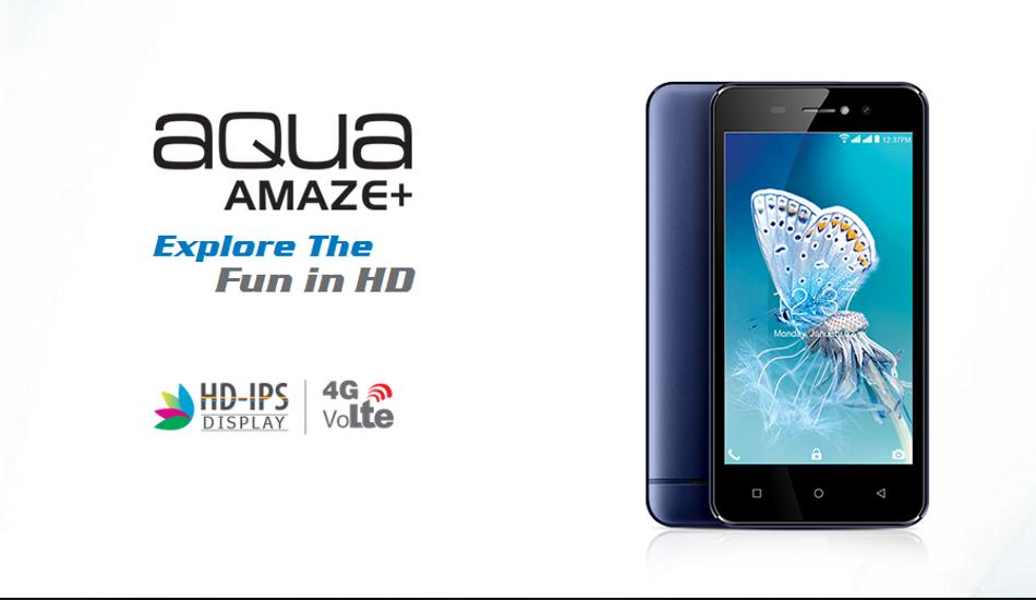 Intex Aqua Amaze+ with 4G VoLTE support launched at Rs 6,290