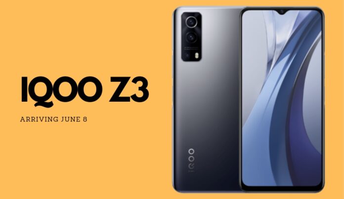 IQOO Z3 to launch in India on June 8