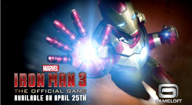 Iron Man 3 game due for Android, iOS on April 25