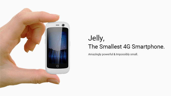 Meet 'Jelly': Probably the smallest 4G Android Smartphone with Android 7.0 Nougat