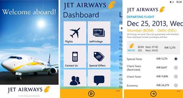 Jet Airways and Nokia launch app for Windows Phone