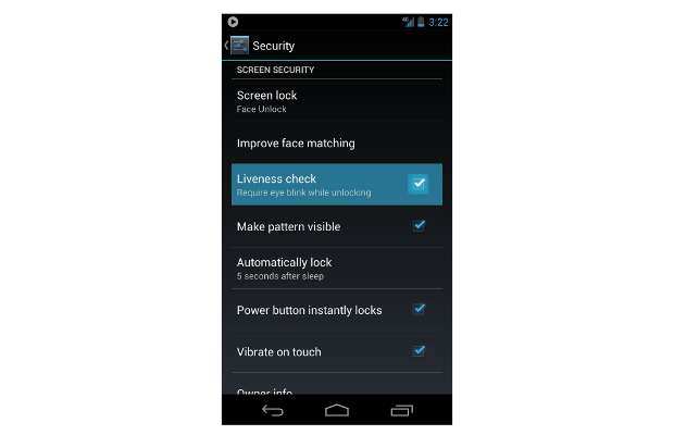 Google Android Jelly Bean gets Liveness Check for Face Unlock