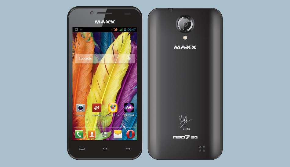 Maxx Mobile MSD7 AX46 3G Dual SIM announced for Rs 8,888