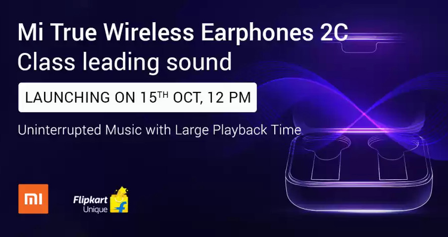 Mi True Wireless Earphones 2C to launch in India on October 15