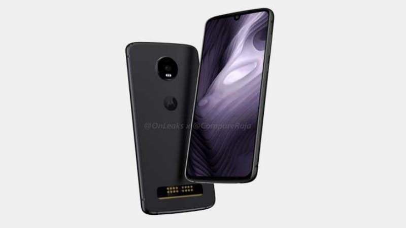 Moto Z4 Play renders leaked, shows waterdrop notch and Moto Mods Support