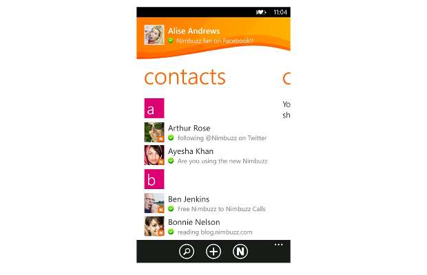 Nim Nimbuzz for Windows Phone released