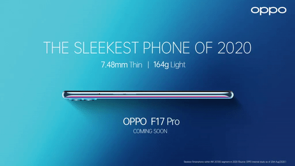Oppo F17 Pro to launch soon in India, will be sleekest phone of 2020