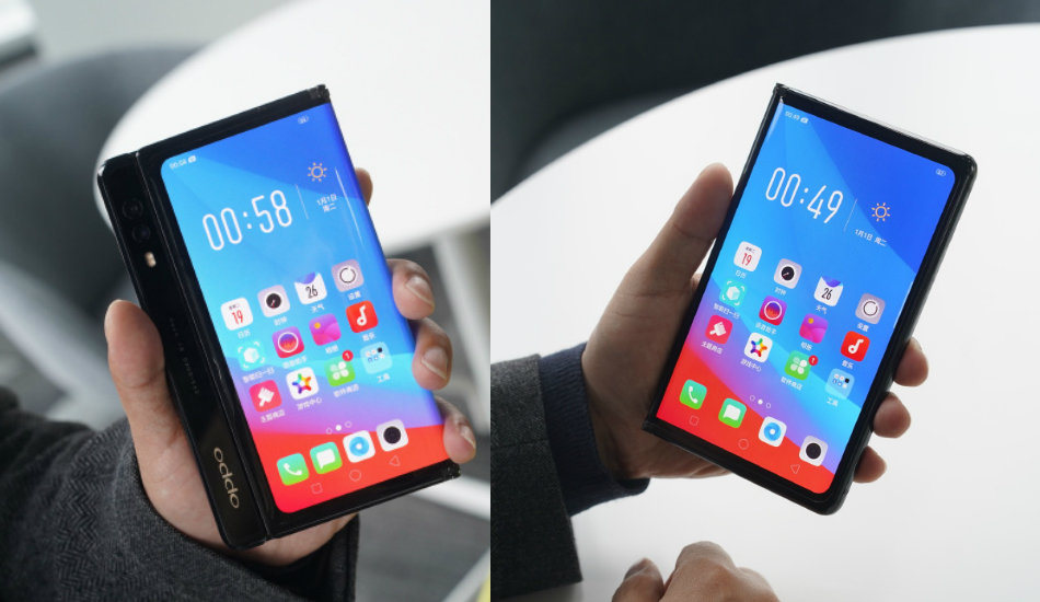 Oppo is working on a foldable phone with motorised pop-up camera