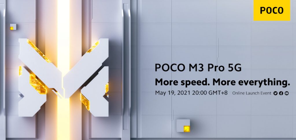 Poco M3 Pro 5G to be announced on May 19, official renders leaked