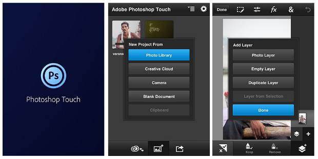 Adobe Photoshop Touch arrives for Android, iOS smartphones