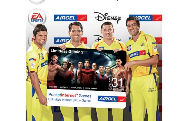 Aircel offers unlimited games, internet for Rs 43
