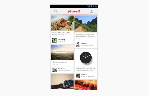 Official Pinterest app released for Android