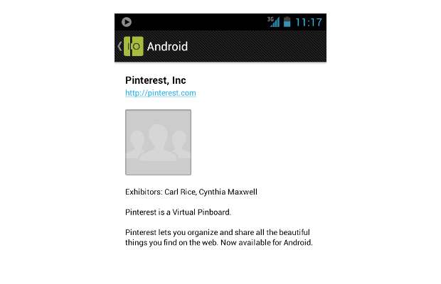 Pinterest for Android app not due at Google I/O