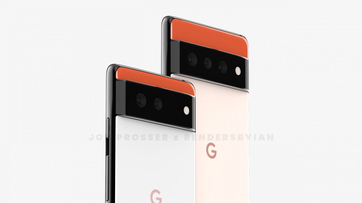 Pixel 6, Pixel 6 Pro appear in high-res renders with a unique design