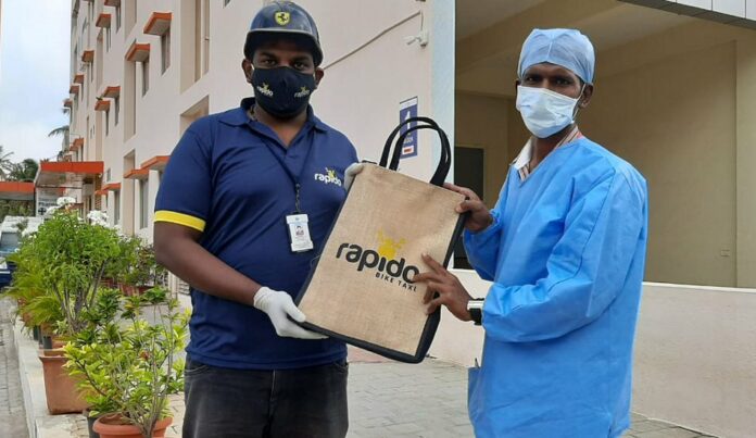 Rapido provides COVID Care Kits to Police personnel, Healthcare professionals and Corporation workers
