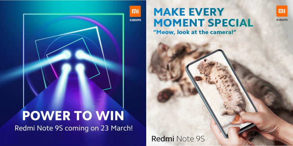 Redmi Note 9S with quad rear camera setup to be announced on March 23