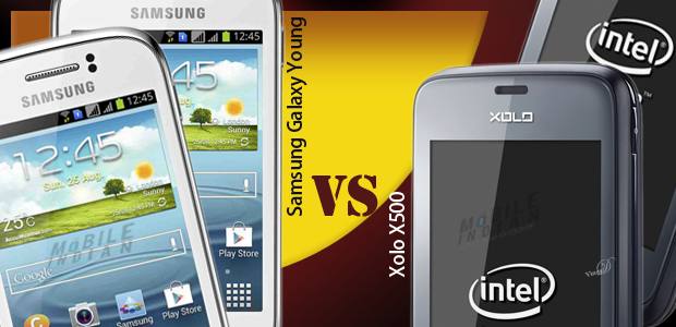 Samsung Galaxy Young vs Xolo X500