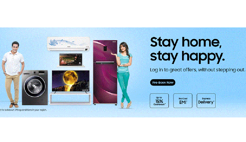 Samsung opens bookings for TVs, refrigerators and other home appliances with 15% cashback offer