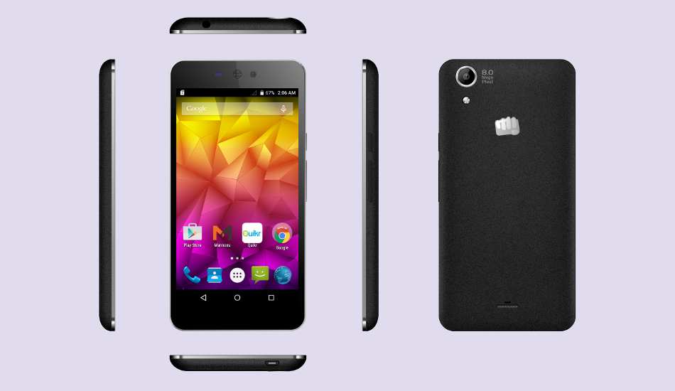 Micromax Canvas Selfie Lens smartphone launched for Rs 8,299