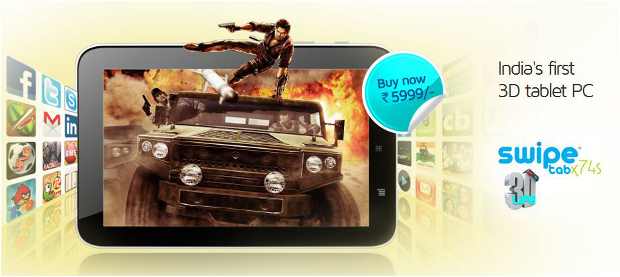 Swipe launches 3G tablet for Rs 5,999