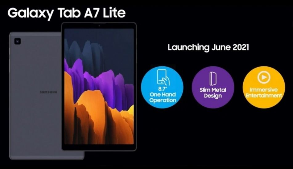 Galaxy Tab A7 Lite key specifications tipped