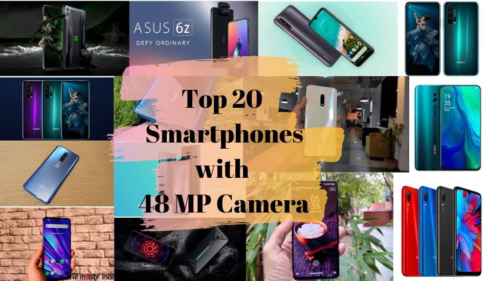 Top 20 Smartphones with 48MP camera