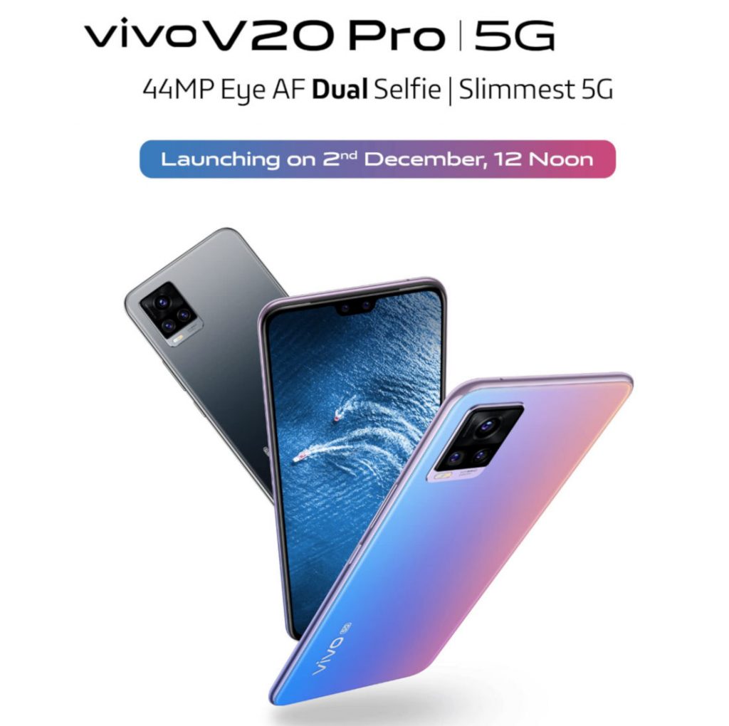 Vivo V20 Pro confirmed to launch in India on December 2