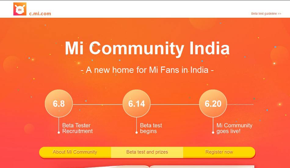 Xiaomi Mi Community launching in India on 20 June