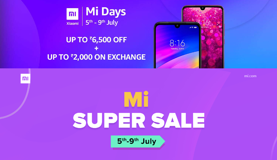 Xiaomi Mi days sale, Mi Super Sale start today