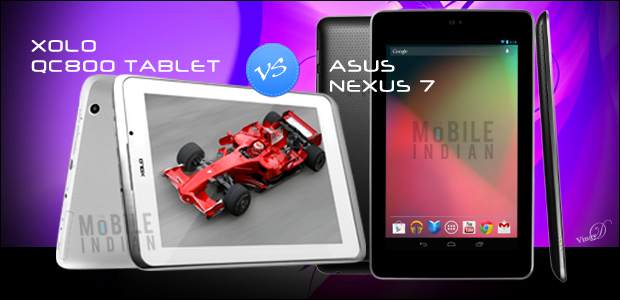 Xolo QC800 tablet vs Asus Nexus 7