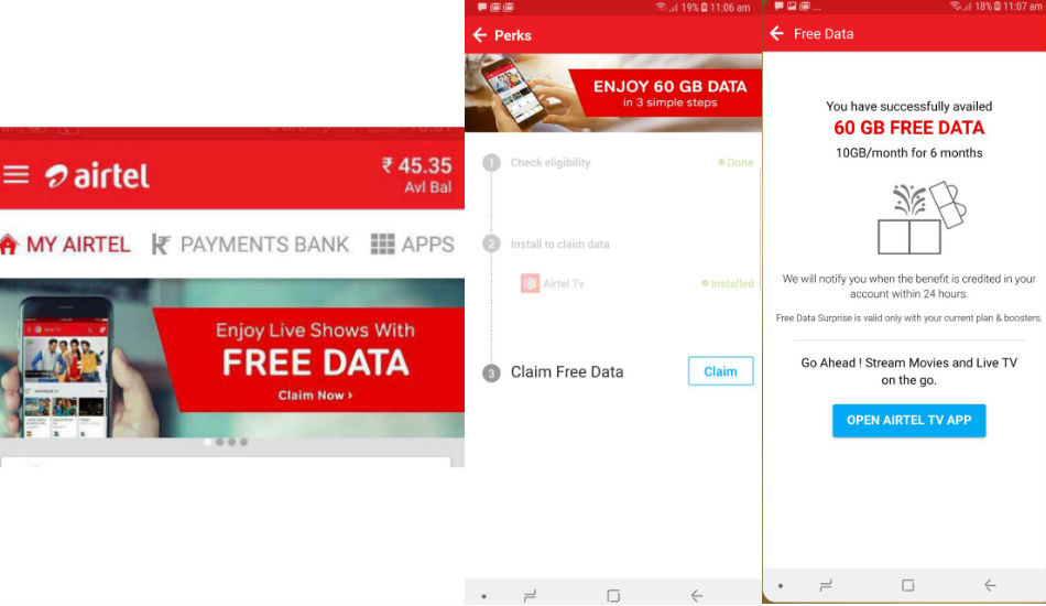 Airtel announces 60GB of free data for its postpaid customers
