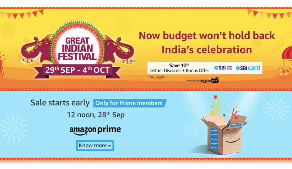 Amazon Great Indian Festival: Deals on OnePlus 7, Galaxy Note 10, LG W30, Galaxy M30, iPhone XR and more