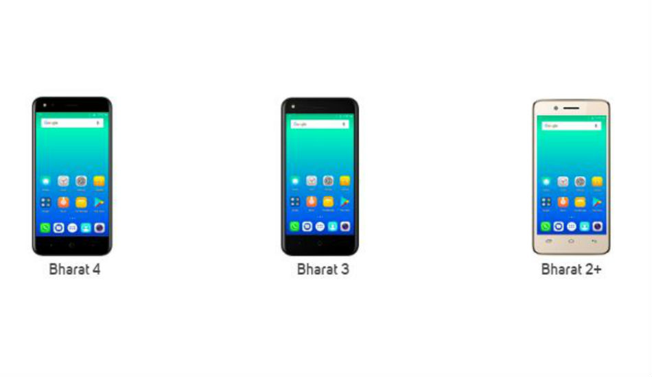 Micromax Bharat 4, Bharat 3 and Bharat 2 Plus found listed on company’s website