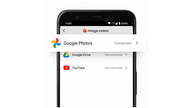 Canon cameras support automatic backup to Google Photos