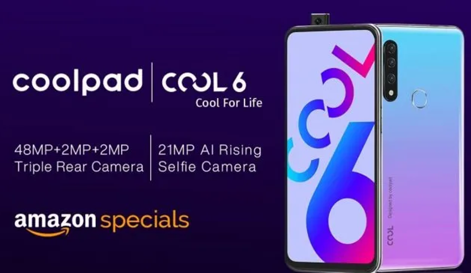 Coolpad Cool 6 with 21 MP pop-up selfie camera launched in India, price starts Rs 10,999