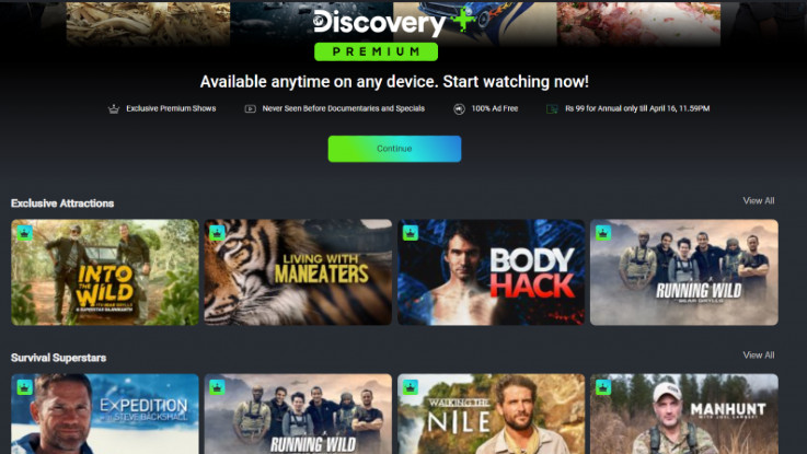 Discovery Plus streaming service dropped its annual subscription plan amind  lockdown in India