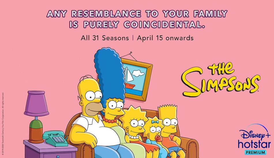 The Simpsons:Making its way to Hotstar Disney+ Today