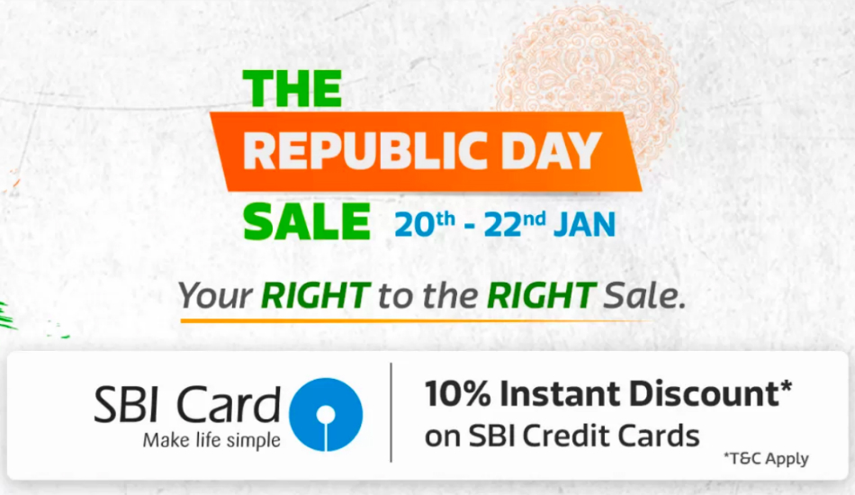 Flipkart Republic Day Sale will be held during January 20 - 22