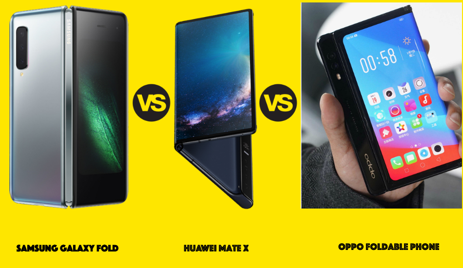 Samsung Galaxy Fold vs Huawei Mate X vs Oppo foldable phone: Which one makes more sense?