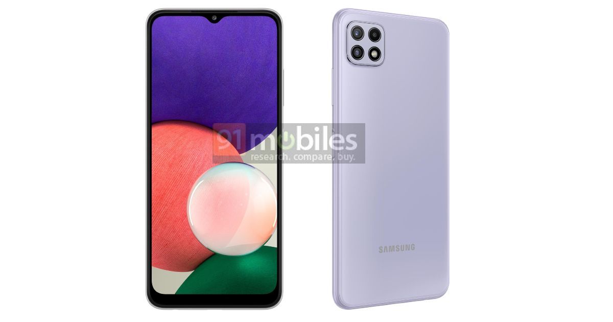 Samsung Galaxy A22 4G, Galaxy A22 5G leak in renders, key specifications revealed