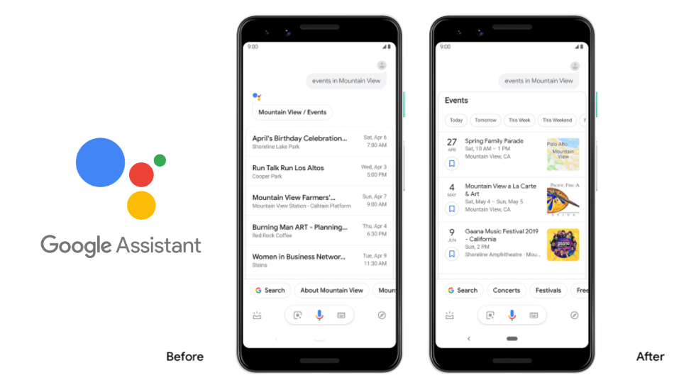 Google Assistant now shows improved visual answers, adds in-app tools