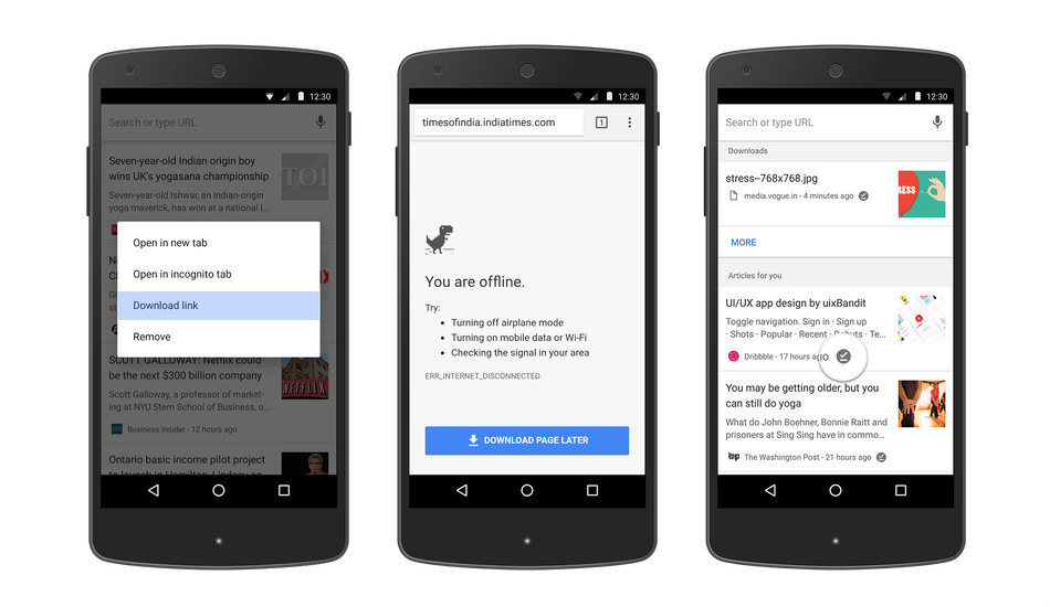 Google releases update to easily read offline web pages in Chrome on Android