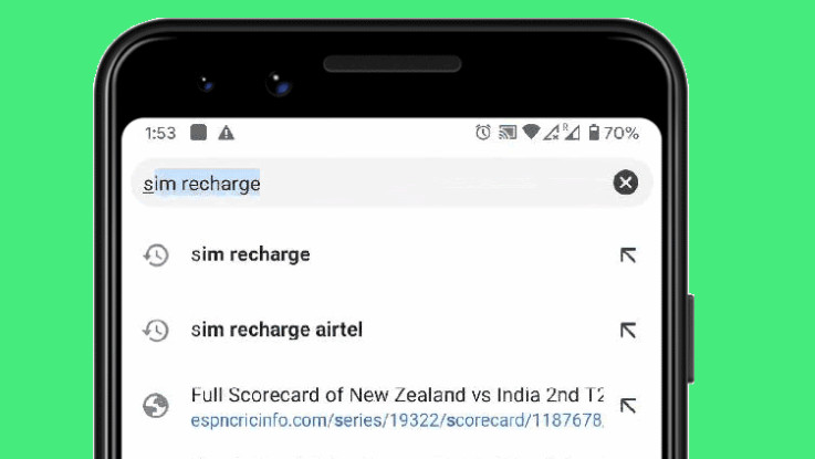 Google Search now makes it easier to make mobile prepaid recharge in India