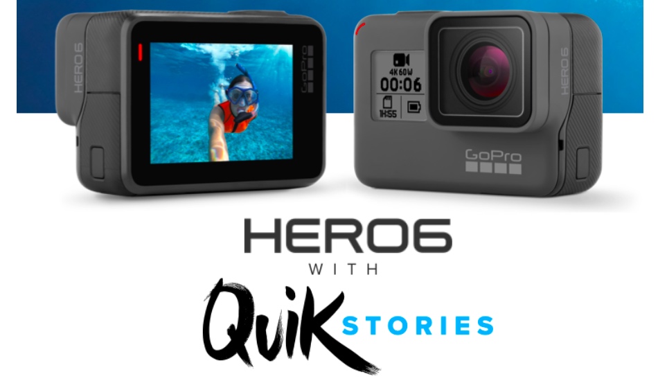 GoPro HERO6 Black edition action camera with 4K video support launched in India for Rs 45,000