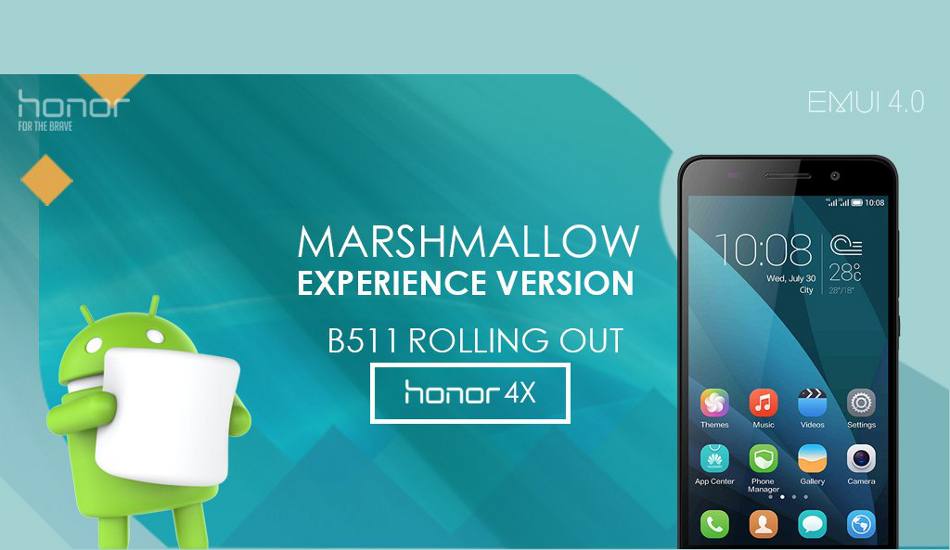 Android Marshmallow update for Honor 4X rolled out in India