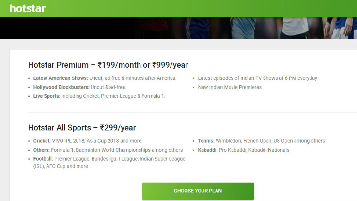 Hotstar introduces All Sports subscription plan in India at Rs 299