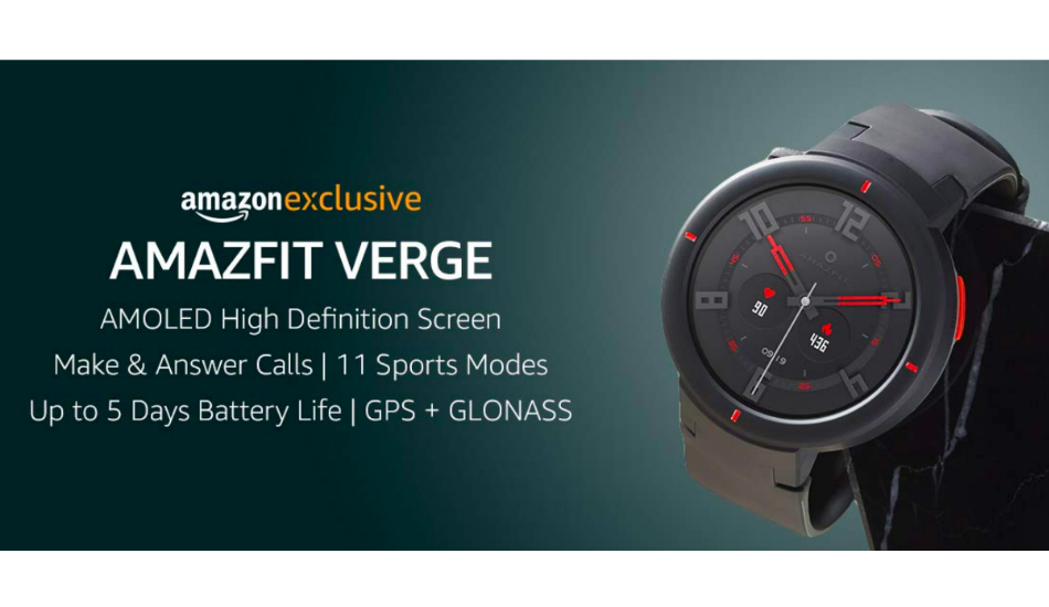 Huami Amazfit Verge smartwatch listed on Amazon India, to go official soon