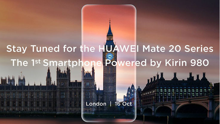 Huawei Mate 20, Mate 20 Pro with Kirin 980 chipset to launch on October 16